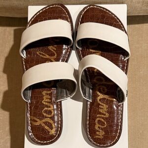 Sam Edelman White Gala Slide Sandals - Size 8